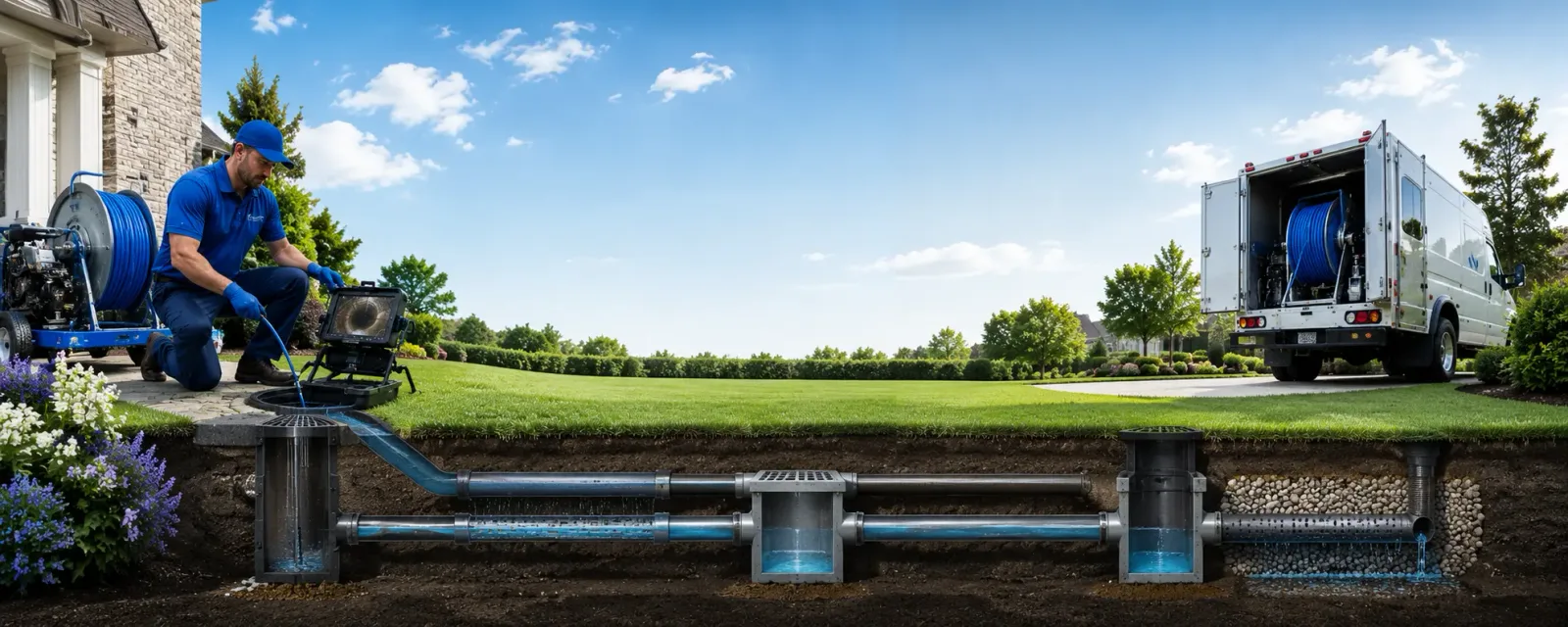 Outdoor drain cleaning information for Copper City, MI